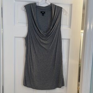 Mossimo Supply Co. Gray Drape Neck Tank Top